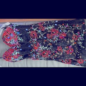 Party Time Dress size 0 sheer in the mid drift worn once.